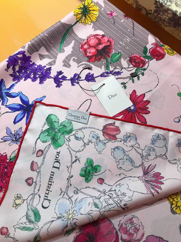 Dior silk scarf 90X90cm E44 (19)